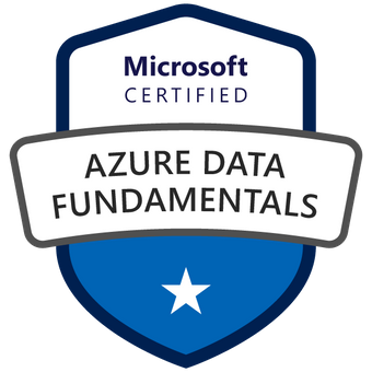 Microsoft Certified: Azure Data Fundamentals certification badge