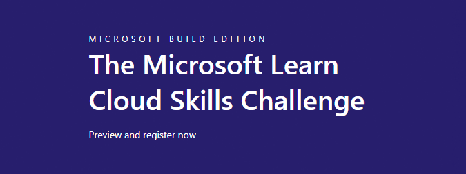 Microsoft Build 2023 - Microsoft Learn Cloud Skills Challenge logo.