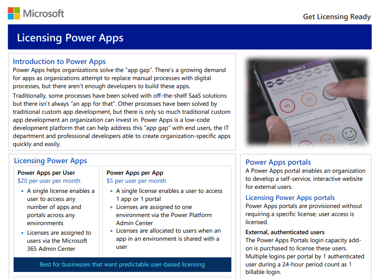 Get Licensing Ready website handout.